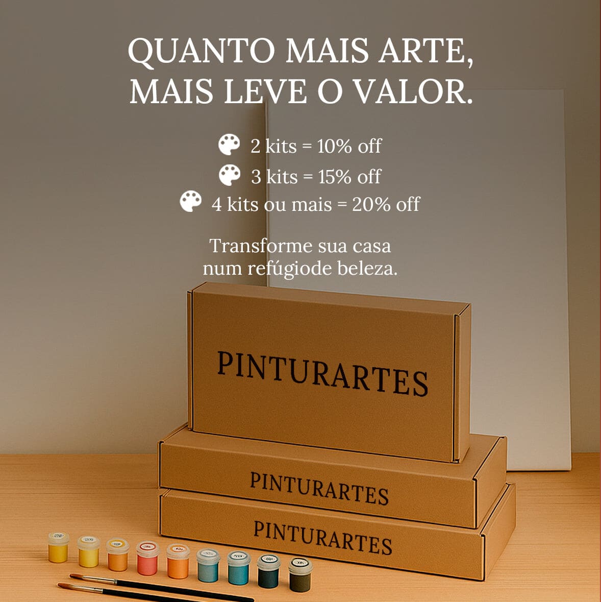 Kit Pintura Por Número – Fim de Tarde em Duas Rodas | Pinturartes